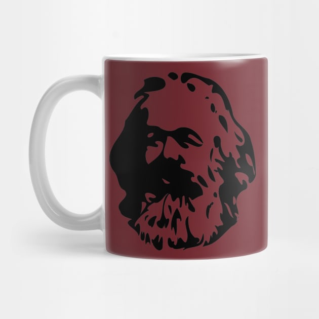 Karl Marx Silhouette by SpaceDogLaika